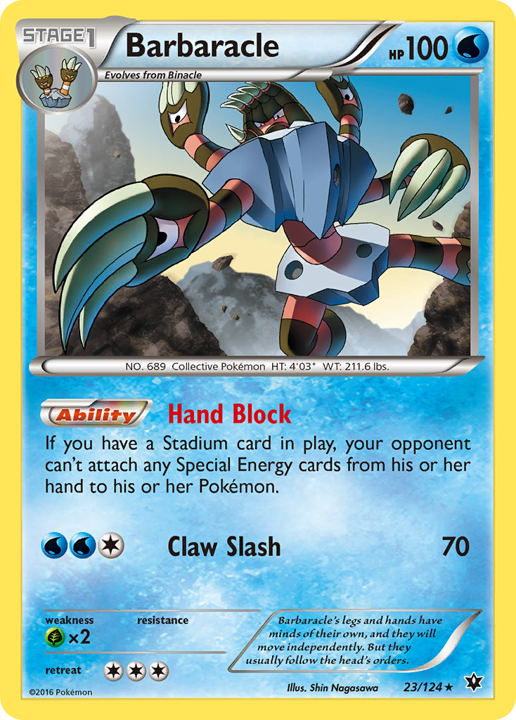 Barbaracle (23/124) [XY: Fates Collide] - The Mythic Store | 24h Order Processing