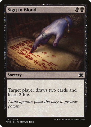 Sign in Blood [Modern Masters 2015] - The Mythic Store | 24h Order Processing