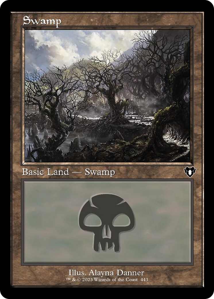 Swamp (443) (Retro) [Commander Masters] - The Mythic Store | 24h Order Processing