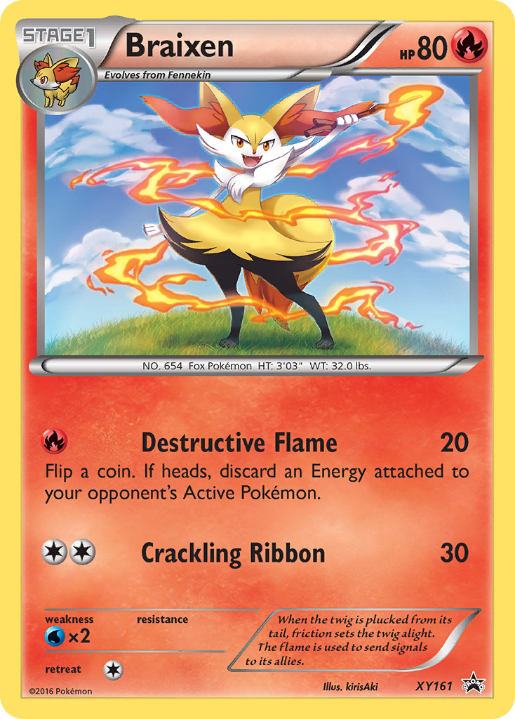 Braixen (XY161) [XY: Black Star Promos] - The Mythic Store | 24h Order Processing