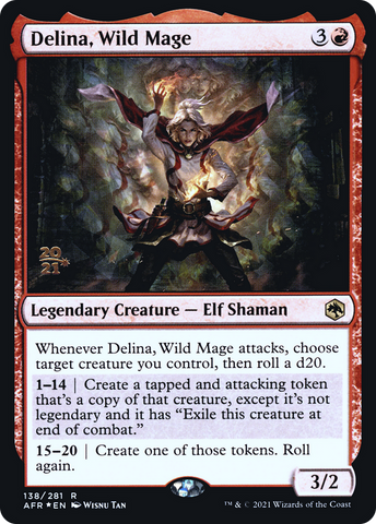 Delina, Wild Mage [Dungeons & Dragons: Adventures in the Forgotten Realms Prerelease Promos] - The Mythic Store | 24h Order Processing