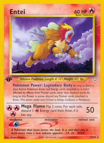 Entei (17/64) [Neo Revelation 1st Edition] - The Mythic Store | 24h Order Processing