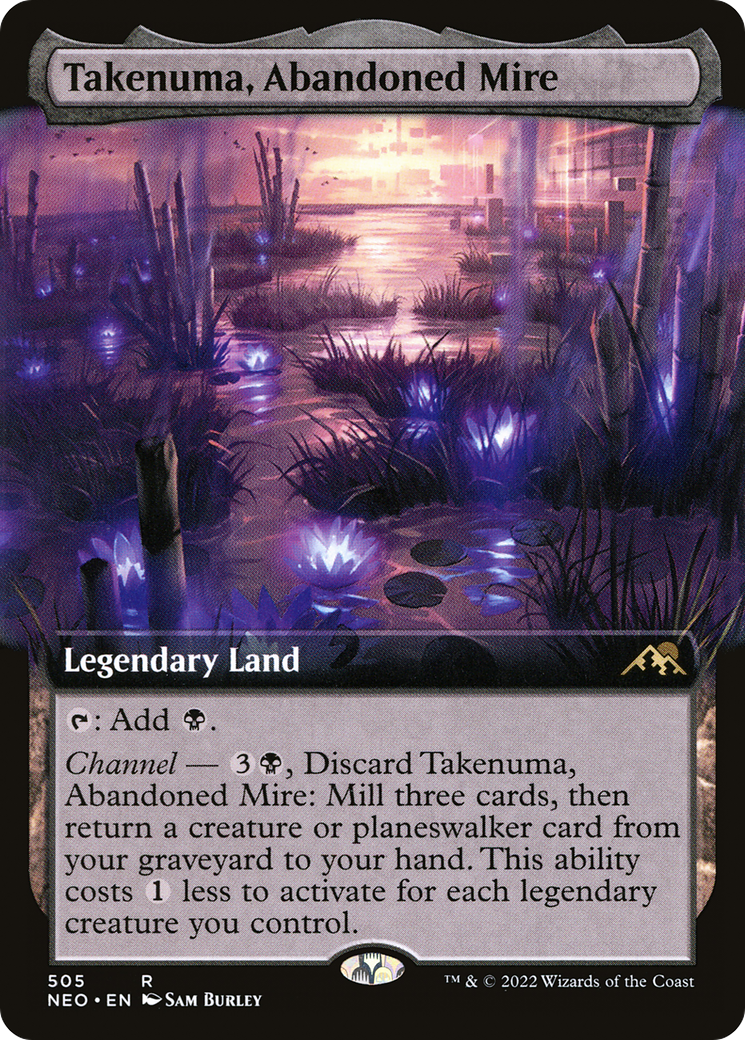 Takenuma, Abandoned Mire (Extended Art) [Kamigawa: Neon Dynasty] - The Mythic Store | 24h Order Processing
