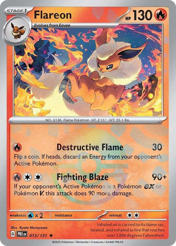 Flareon (013/131) (Poke Ball Pattern) [Scarlet & Violet: Prismatic Evolutions] - The Mythic Store | 24h Order Processing