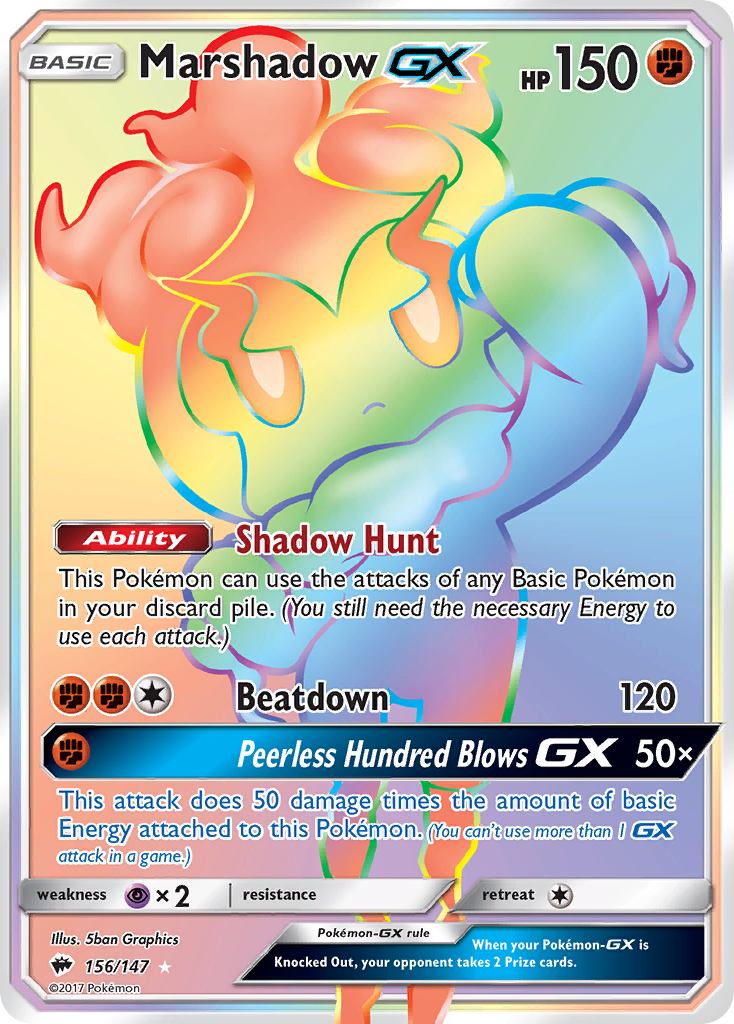 Marshadow GX (156/147) [Sun & Moon: Burning Shadows] - The Mythic Store | 24h Order Processing