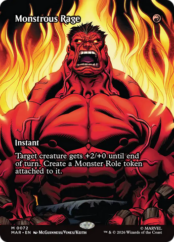 Monstrous Rage (Borderless) [Marvel Universe: Eternal-Legal] - The Mythic Store | 24h Order Processing