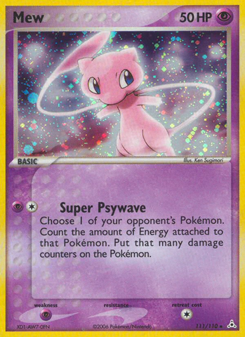 Mew (111/110) [EX: Holon Phantoms] - The Mythic Store | 24h Order Processing