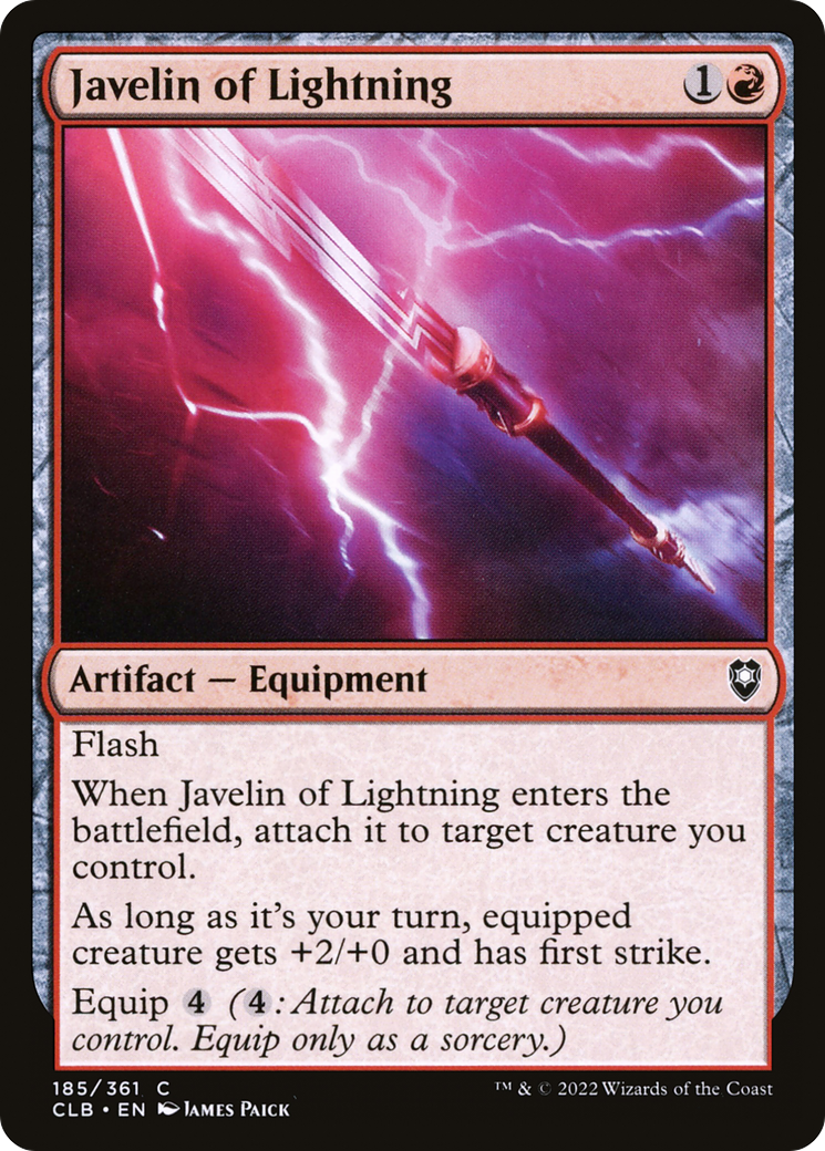 Javelin of Lightning [Commander Legends: Battle for Baldur's Gate] - The Mythic Store | 24h Order Processing
