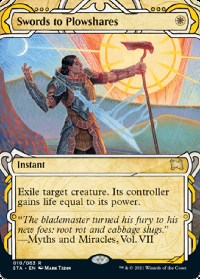 Swords to Plowshares (Foil Etched) [Strixhaven: Mystical Archive] - The Mythic Store | 24h Order Processing
