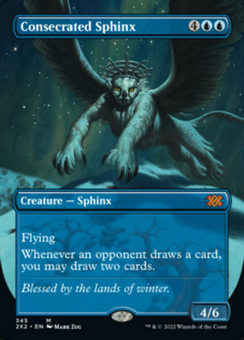 Consecrated Sphinx (Borderless Alternate Art) [Double Masters 2022] - The Mythic Store | 24h Order Processing
