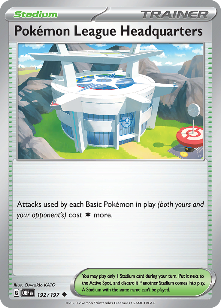 Pokemon League Headquarters (192/197) [Scarlet & Violet: Obsidian Flames] - The Mythic Store | 24h Order Processing