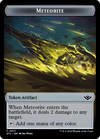Meteorite // Plot Double-Sided Token [Outlaws of Thunder Junction Tokens] - The Mythic Store | 24h Order Processing