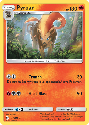 Pyroar (51/214) [Sun & Moon: Lost Thunder] - The Mythic Store | 24h Order Processing