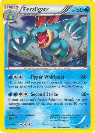 Feraligatr (17/119) (Cosmos Holo) (Blister Exclusive) [XY: Phantom Forces] - The Mythic Store | 24h Order Processing