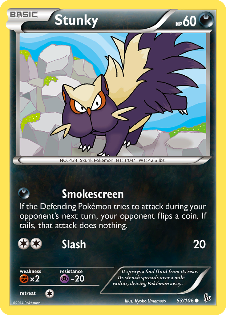 Stunky (53/106) [XY: Flashfire] - The Mythic Store | 24h Order Processing