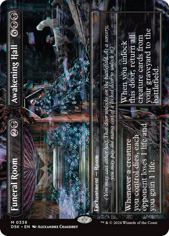 Funeral Room // Awakening Hall (Borderless) [Duskmourn: House of Horror] - The Mythic Store | 24h Order Processing