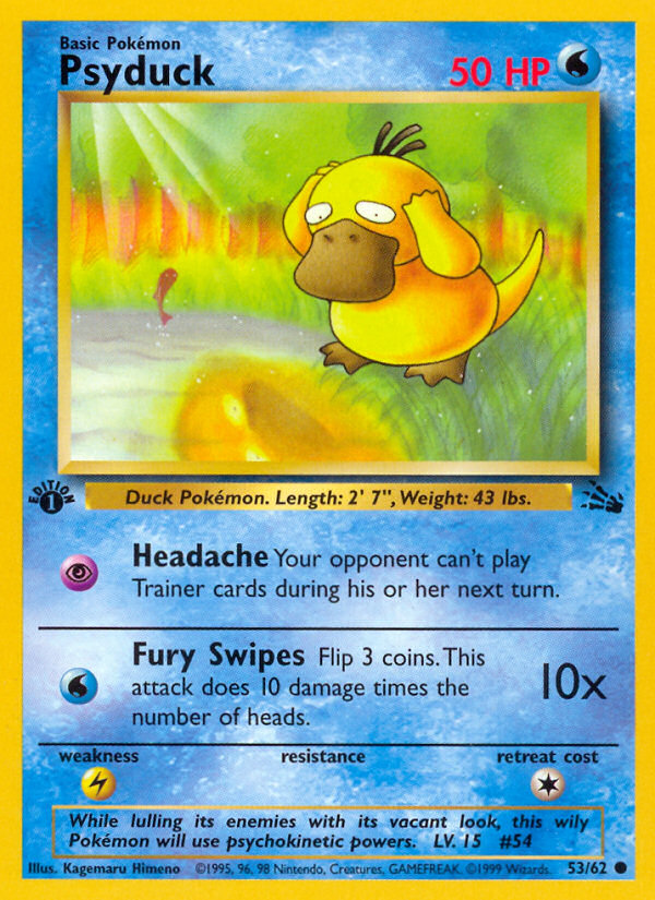 Psyduck (53/62) [Fossil 1st Edition] - The Mythic Store | 24h Order Processing