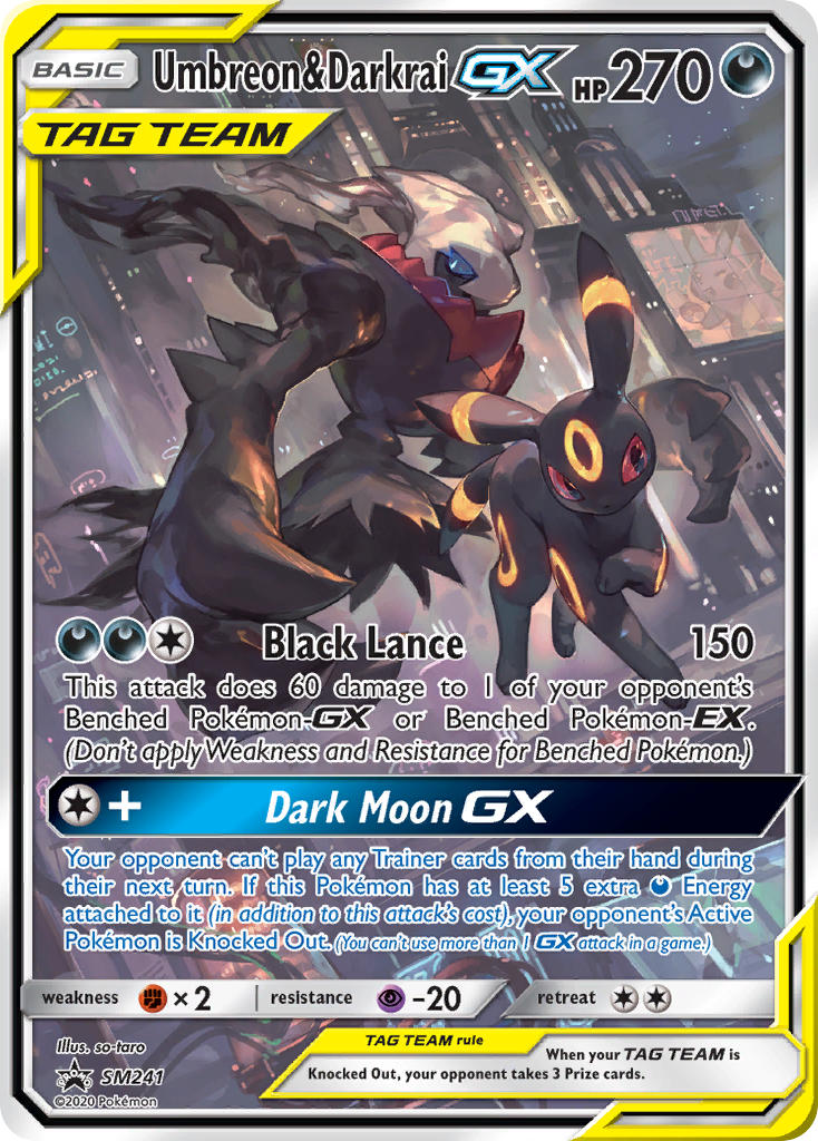 Umbreon & Darkrai GX (SM241) [Sun & Moon: Black Star Promos] - The Mythic Store | 24h Order Processing
