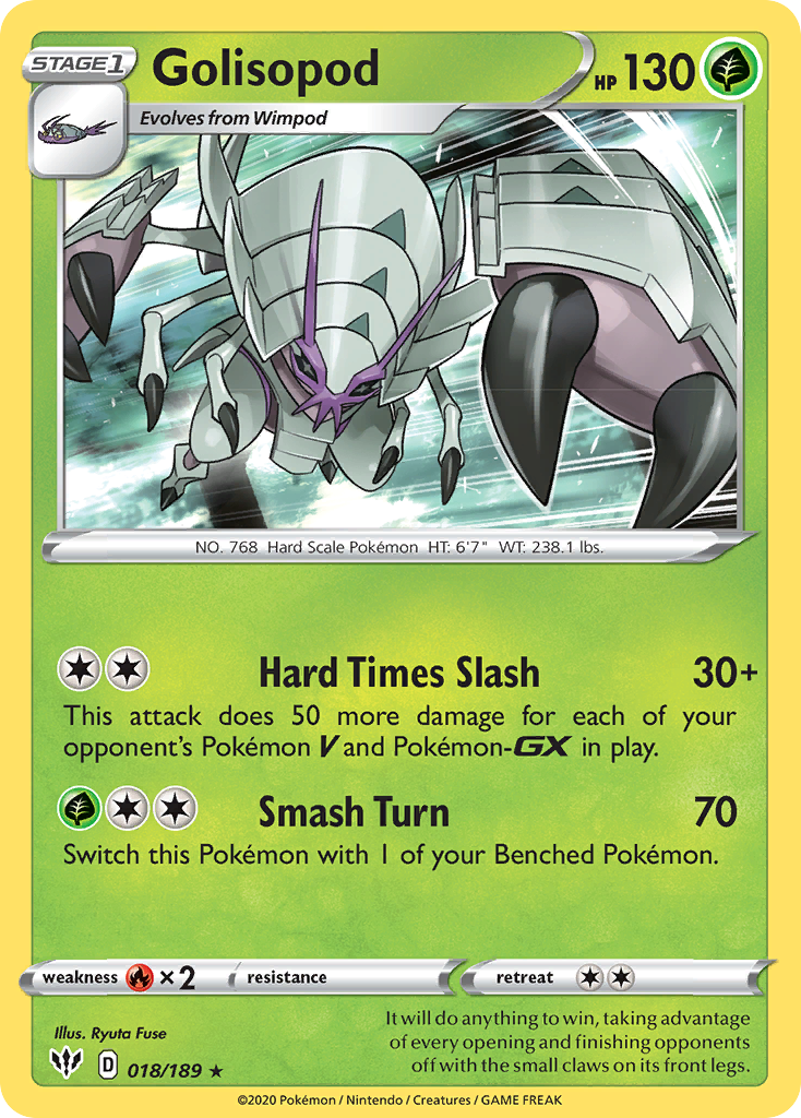 Golisopod (018/189) [Sword & Shield: Darkness Ablaze] - The Mythic Store | 24h Order Processing