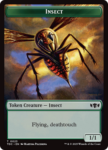 Insect (0023) // Wall Double-Sided Token [Tarkir: Dragonstorm Commander Tokens] - The Mythic Store | 24h Order Processing