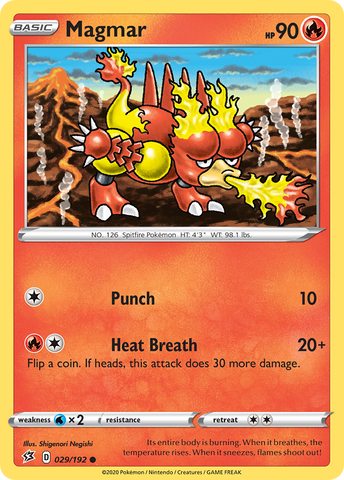 Magmar (029/192) [Sword & Shield: Rebel Clash] - The Mythic Store | 24h Order Processing