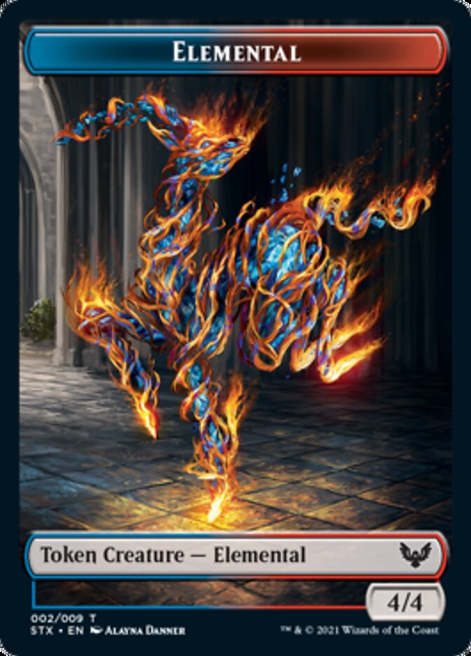 Elemental // Spirit Double-Sided Token [Strixhaven: School of Mages Tokens] - The Mythic Store | 24h Order Processing