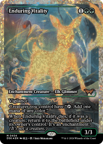 Enduring Vitality (Japan Showcase Fracture Foil) [Duskmourn: House of Horror] - The Mythic Store | 24h Order Processing