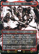 Slobad, Iron Goblin (Borderless Ichor Step-and-Compleat Foil) [Phyrexia: All Will Be One] - The Mythic Store | 24h Order Processing