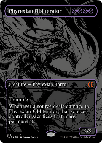 Phyrexian Obliterator (Oil Slick Raised Foil) [Phyrexia: All Will Be One] - The Mythic Store | 24h Order Processing
