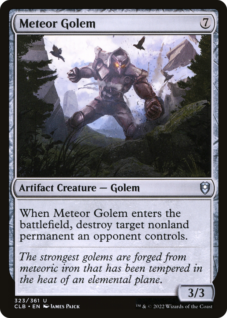 Meteor Golem [Commander Legends: Battle for Baldur's Gate] - The Mythic Store | 24h Order Processing