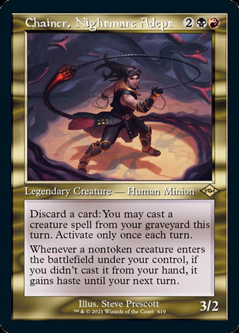 Chainer, Nightmare Adept (Retro Foil Etched) [Modern Horizons 2] - The Mythic Store | 24h Order Processing