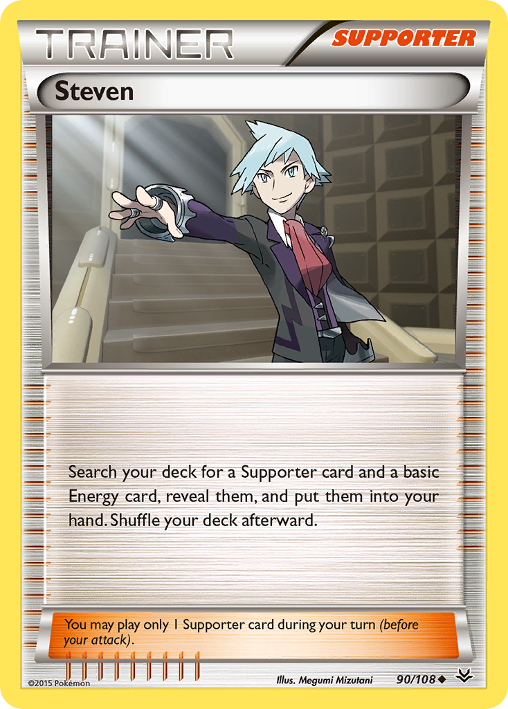 Steven (90/108) [XY: Roaring Skies] - The Mythic Store | 24h Order Processing