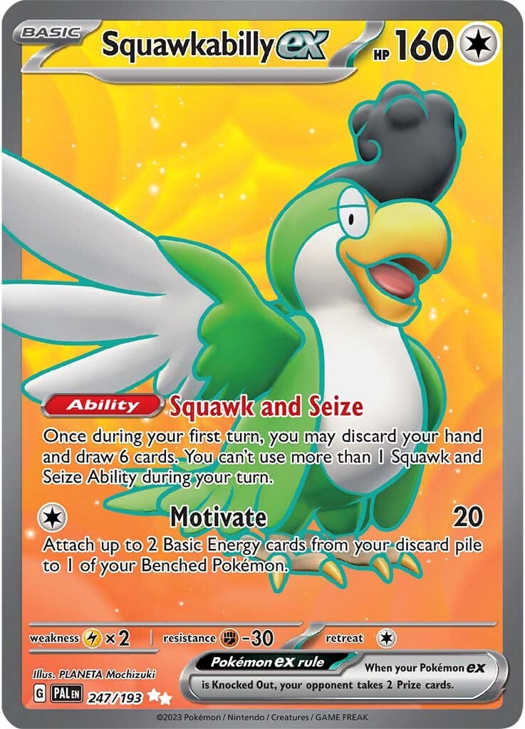 Squawkabilly ex (247/193) [Scarlet & Violet: Paldea Evolved] - The Mythic Store | 24h Order Processing