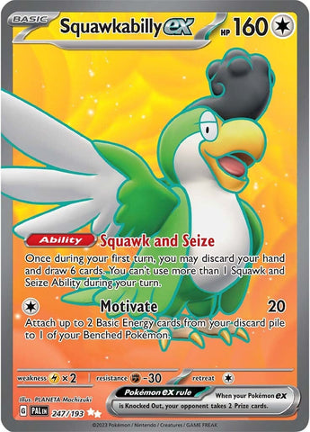 Squawkabilly ex (247/193) [Scarlet & Violet: Paldea Evolved] - The Mythic Store | 24h Order Processing