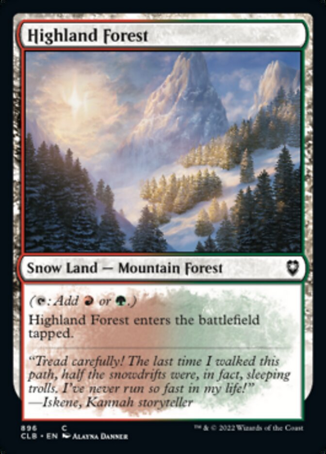Highland Forest [Commander Legends: Battle for Baldur's Gate] - The Mythic Store | 24h Order Processing