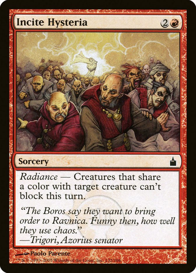 Incite Hysteria [Ravnica: City of Guilds] - The Mythic Store | 24h Order Processing