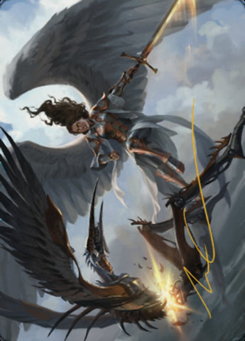 Destroy Evil Art Card (Gold-Stamped Signature) [Dominaria United Art Series] - The Mythic Store | 24h Order Processing