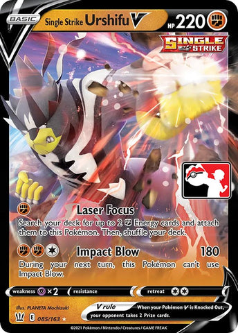 Single Strike Urshifu V (085/163) [Prize Pack Series One] - The Mythic Store | 24h Order Processing
