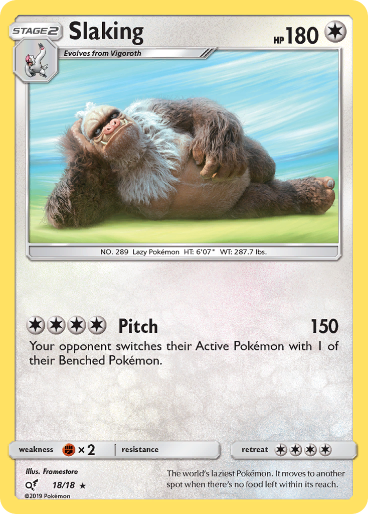 Slaking (18/18) [Sun & Moon: Detective Pikachu] - The Mythic Store | 24h Order Processing