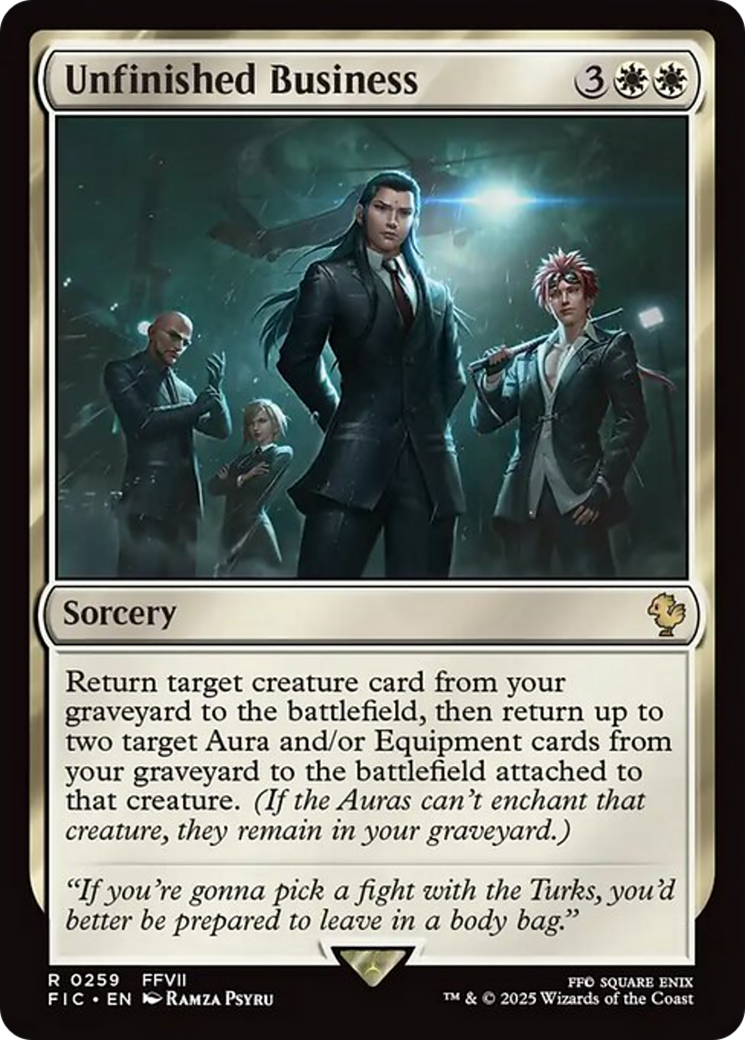 Unfinished Business [FINAL FANTASY Commander] - The Mythic Store | 24h Order Processing