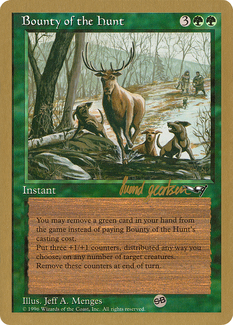 Bounty of the Hunt (Svend Geertsen) (SB) [World Championship Decks 1997] - The Mythic Store | 24h Order Processing
