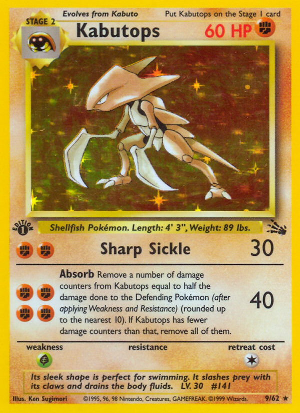 Kabutops (9/62) [Fossil 1st Edition] - The Mythic Store | 24h Order Processing