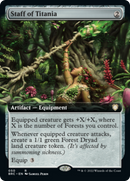 Staff of Titania (Extended Art) [The Brothers' War Commander] - The Mythic Store | 24h Order Processing