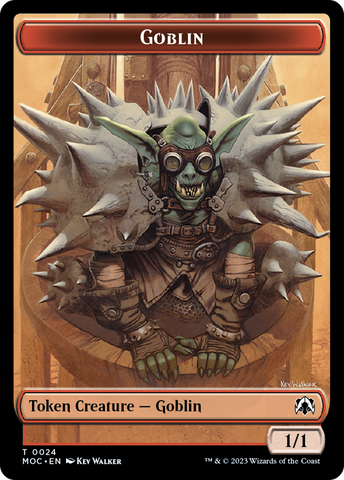 Goblin // Sliver Double-Sided Token [March of the Machine Commander Tokens] - The Mythic Store | 24h Order Processing