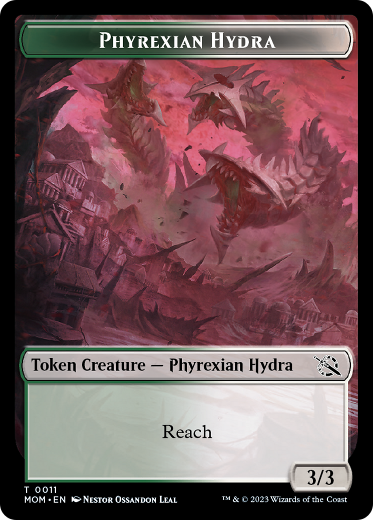 Warrior // Phyrexian Hydra (11) Double-Sided Token [March of the Machine Tokens] - The Mythic Store | 24h Order Processing