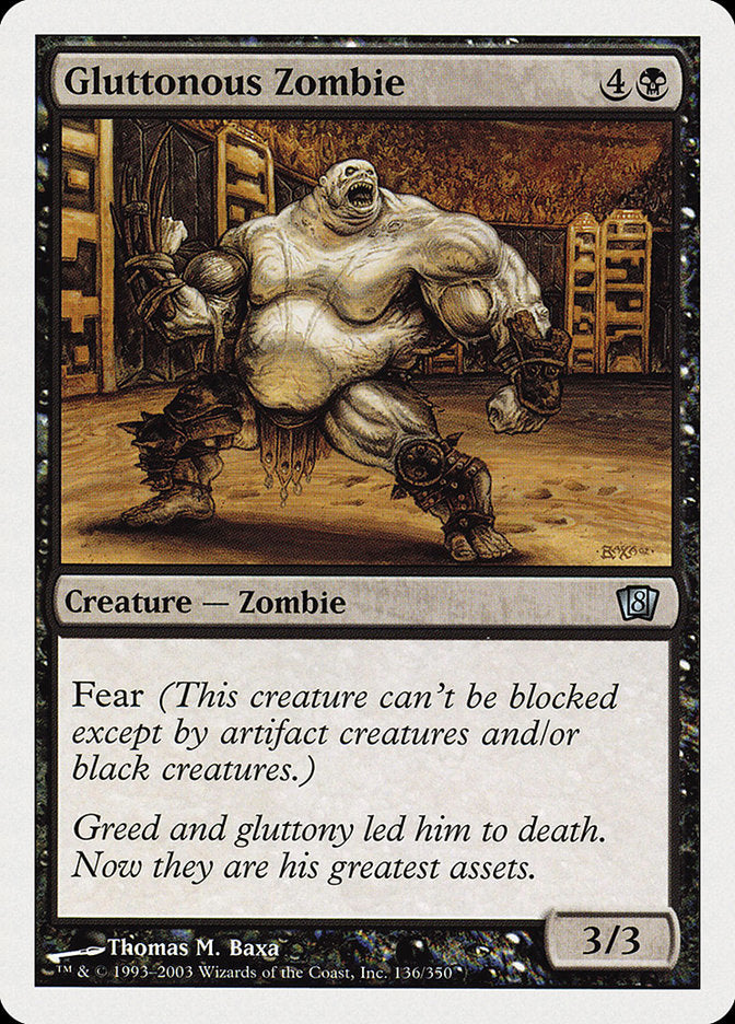 Gluttonous Zombie [Eighth Edition] - The Mythic Store | 24h Order Processing