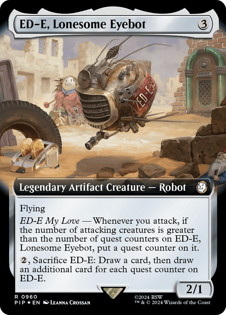 ED-E, Lonesome Eyebot (Extended Art) (Surge Foil) [Fallout] - The Mythic Store | 24h Order Processing