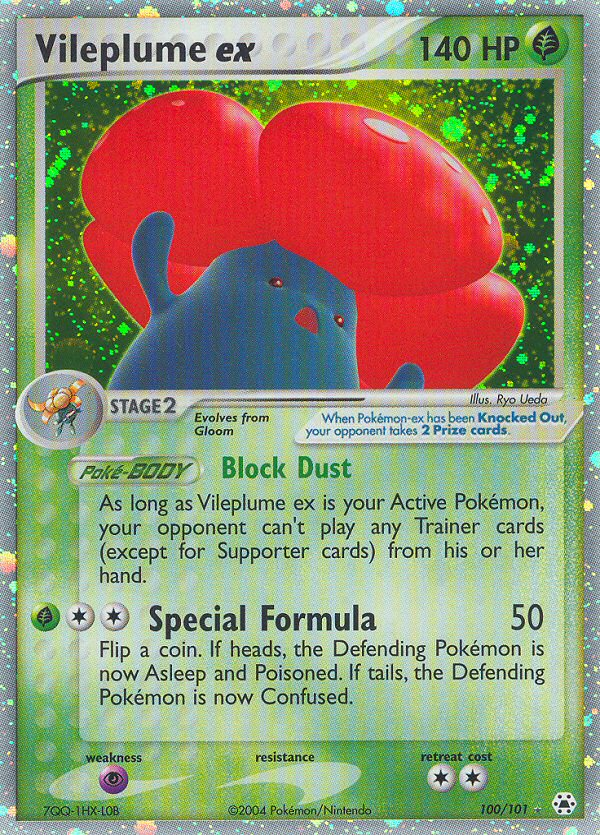 Vileplume ex (100/101) [EX: Hidden Legends] - The Mythic Store | 24h Order Processing