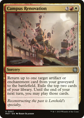 Campus Renovation [March of the Machine: The Aftermath] - The Mythic Store | 24h Order Processing