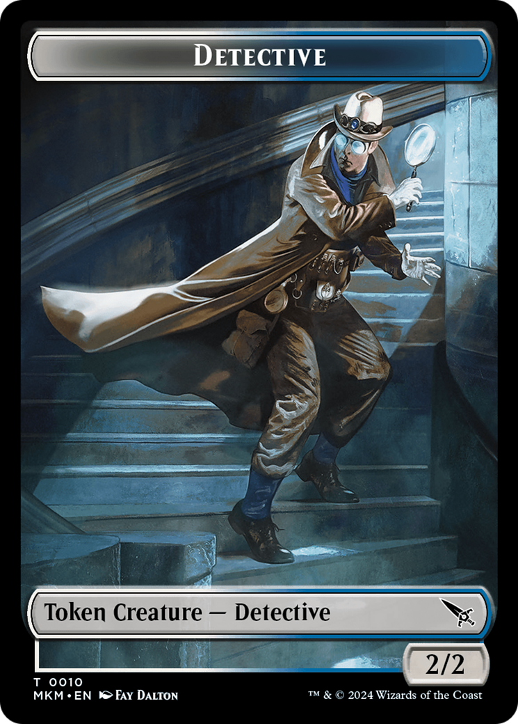 Detective // Thopter (0019) Double-Sided Token [Murders at Karlov Manor Tokens] - The Mythic Store | 24h Order Processing